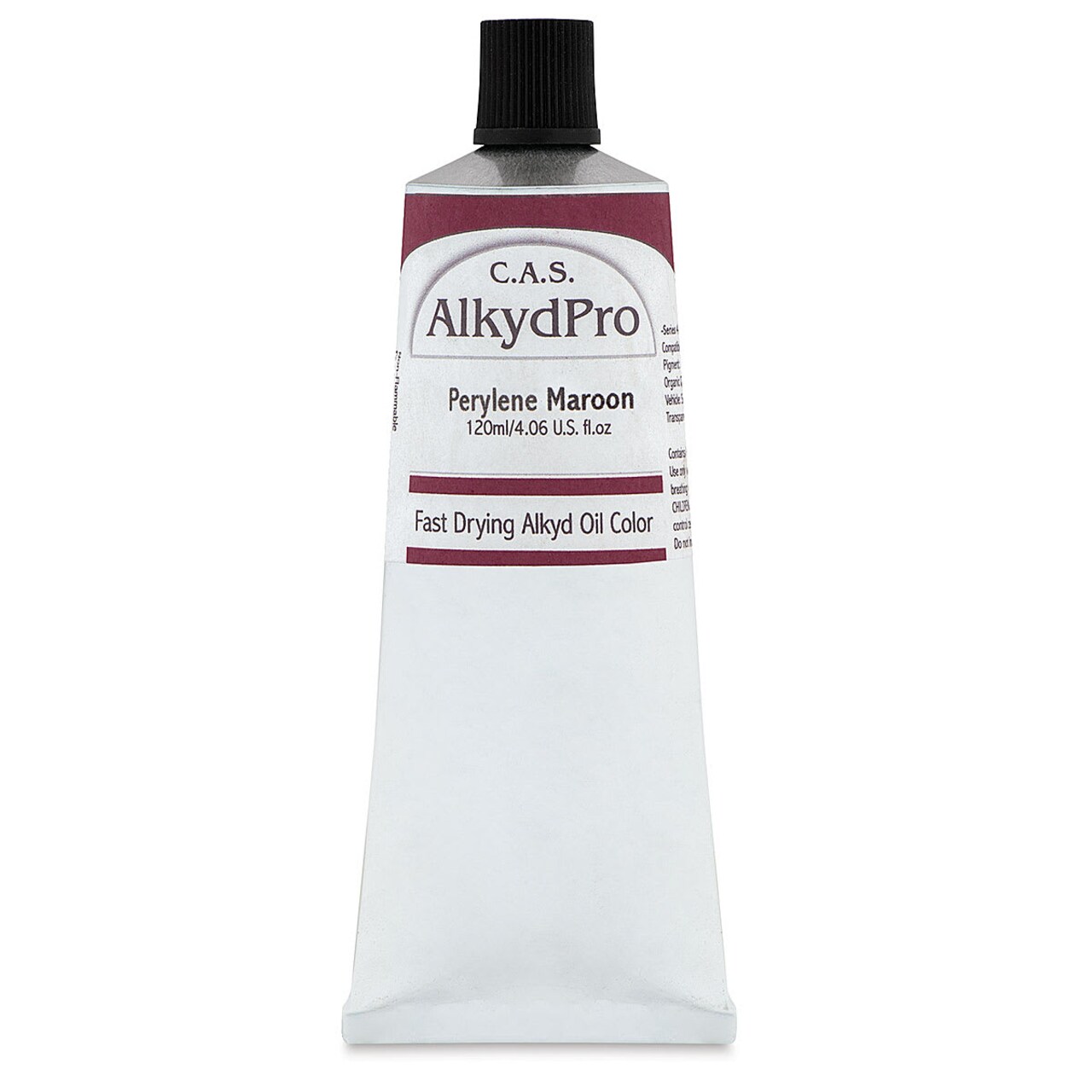 CAS AlkydPro Fast-Drying Alkyd Oil Color - Perylene Maroon, 120 ml tube